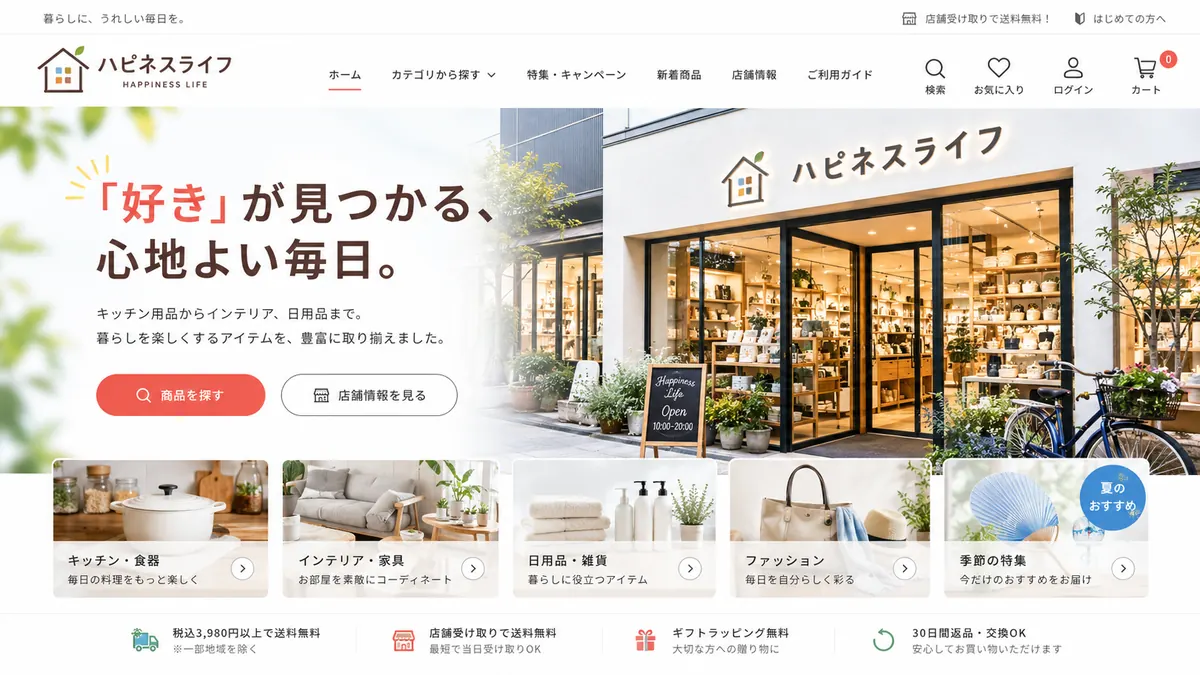住宅・不動産会社向けのホームページデザインサンプル